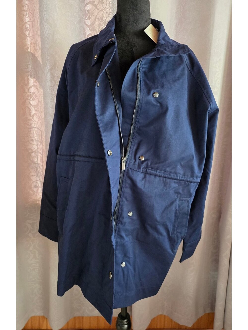 Women's A New Day Femme Anorak Rain Jacket - Navy - Large - BNWT